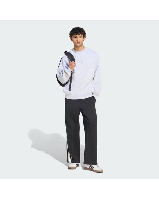 Adidas White Kit Small Logo Sweatshirt for men