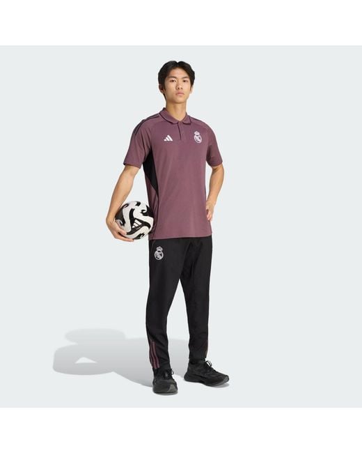 Adidas Black Real Madrid Tiro 25 Competition Presentation Tracksuit Bottoms for men