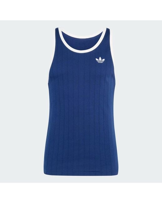 Adidas Originals Blue Drop Needle Tank Top for men