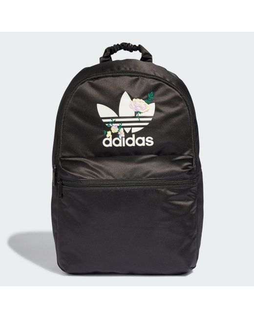 Adidas Black Flower Backpack