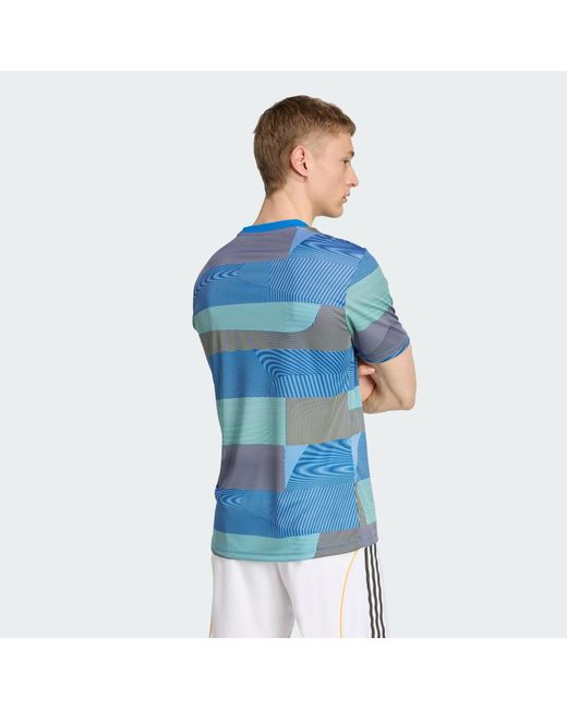 Adidas Blue Football Real Madrid 25/26 Pre-Match Jersey Jp4155 for men