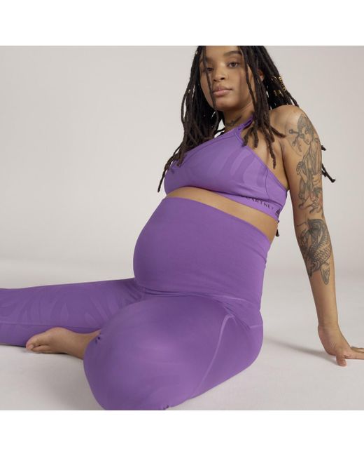 Adidas Purple By Stella Mccartney Maternity Yoga Leggings