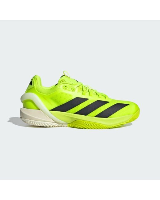 Adidas Yellow Adizero Cybersonic 2 Clay Tennis Shoes for men