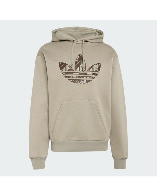 Adidas Natural Mono Hooded Sweat for men