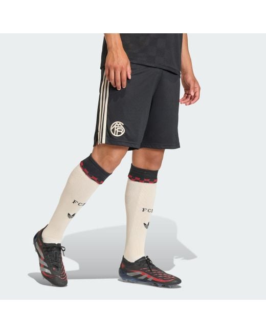 Adidas Black Fc Bayern 25/26 Third Shorts for men