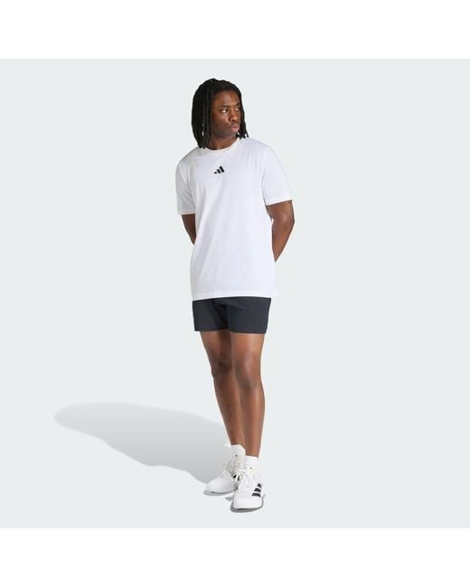 Adidas White Padel Category Graphic T-Shirt for men