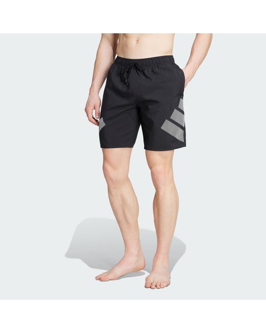 Adidas Blue Big Bars Shorts 8-Inch for men