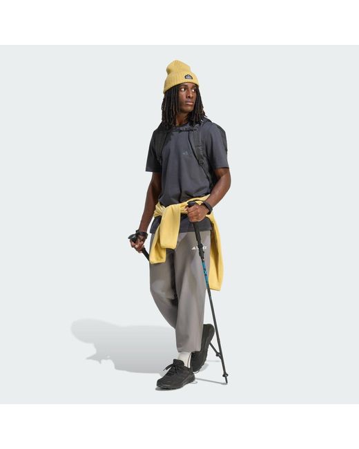 Adidas Gray Terrex Multi Liteflex Tracksuit Bottoms for men