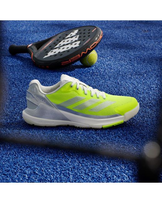 Adidas Green Crazyquick Lightstrike Padel Shoes