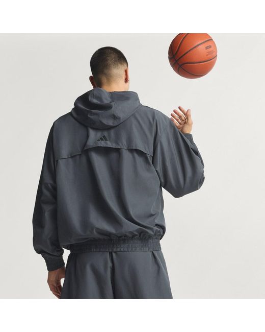 Adidas Gray Anthony Edwards Anorak Pullover for men