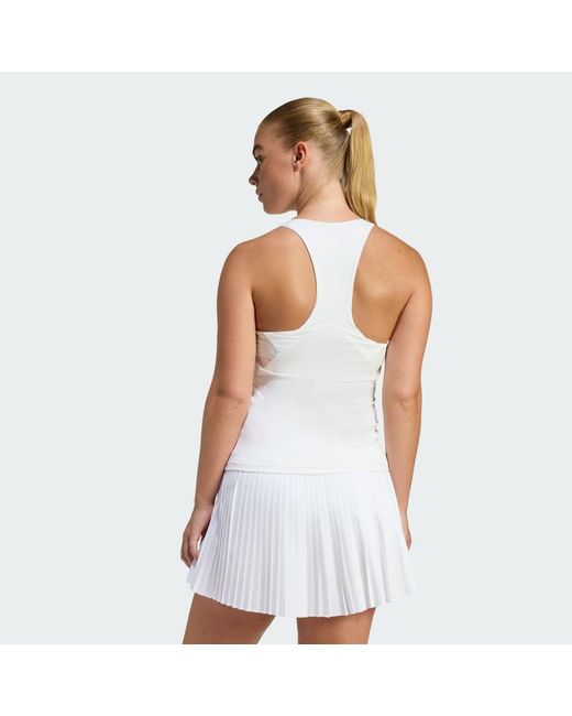 Adidas White Tennis Tennis Climacool Y-Tank Ke8863