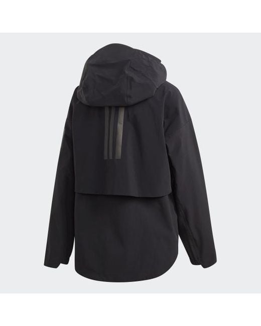 black adidas waterproof jacket