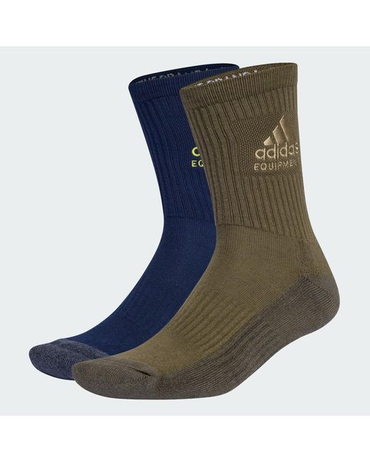 Adidas Blue Equipment Socks 2 Pairs