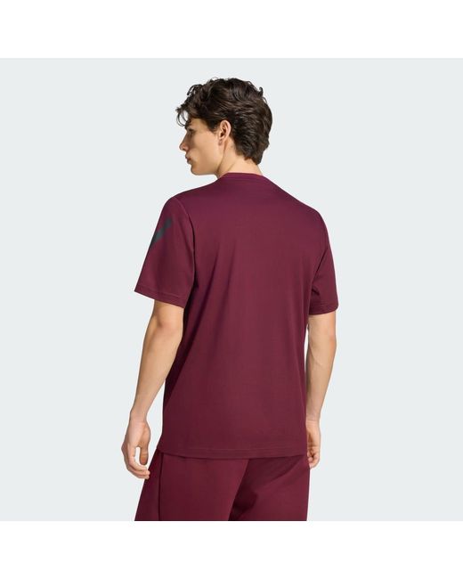 Adidas Red Z.N.E. T-Shirt for men