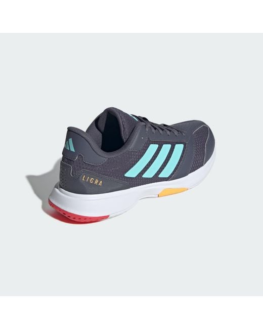 Adidas Blue Ligra 8 Indoor Shoes for men