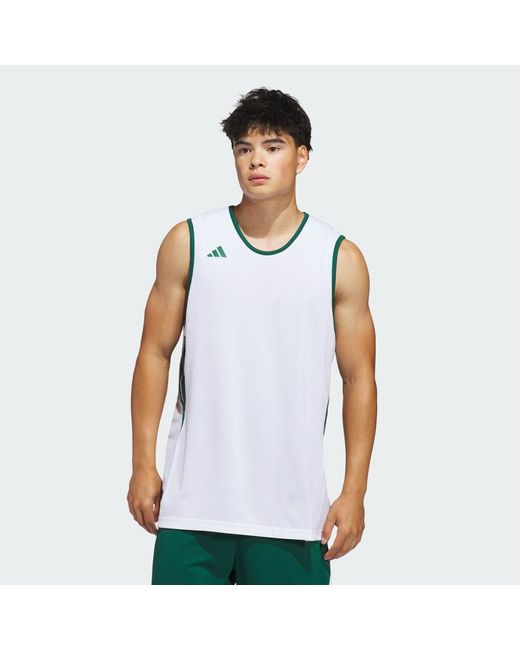 Adidas Green 3G Speed Reversible Basketball Aeroready Jersey for men
