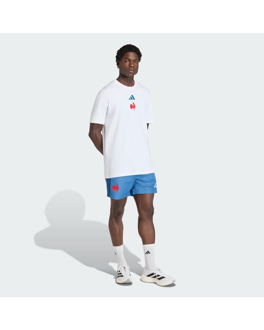 Adidas White Ffr T-Shirt-Shirt for men