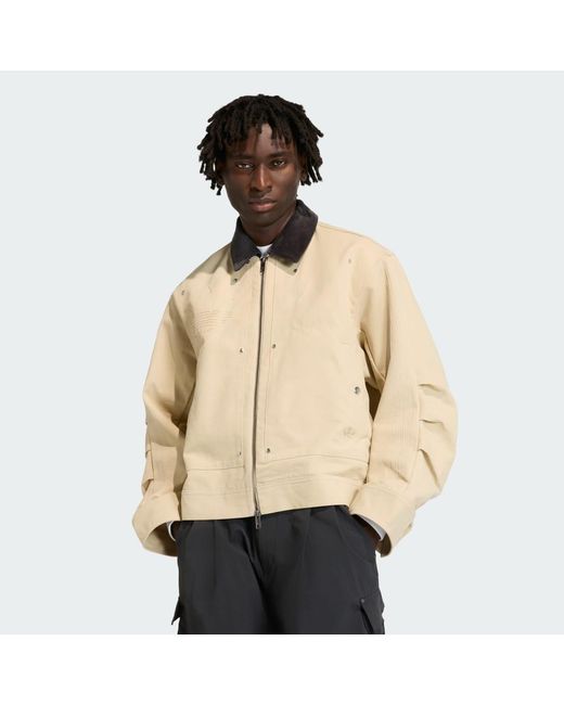Adidas Originals Natural Premium Essentials Bomber Jacket for men
