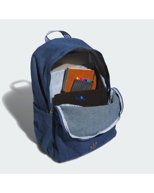 Adidas Blue Adicolor Classic Backpack Denim