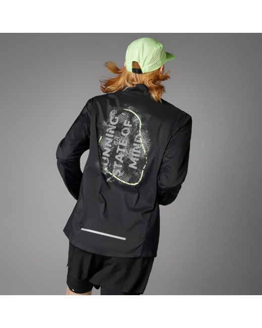 Giacca Ultimate Allover Print di Adidas in Black da Uomo