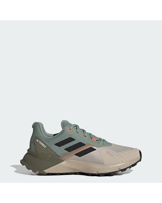 Adidas Green Terrex Soulstride Trail Running Shoes for men