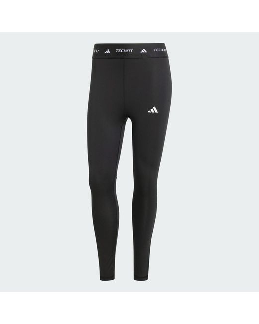 Adidas Black Techfit 7/8 Leggings
