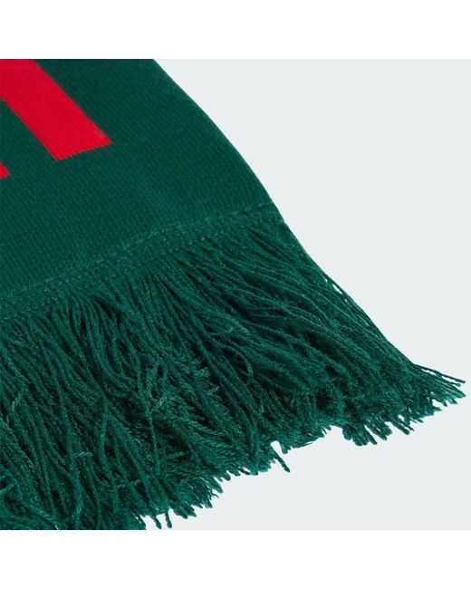Adidas Green Christmas Graphic Scarf