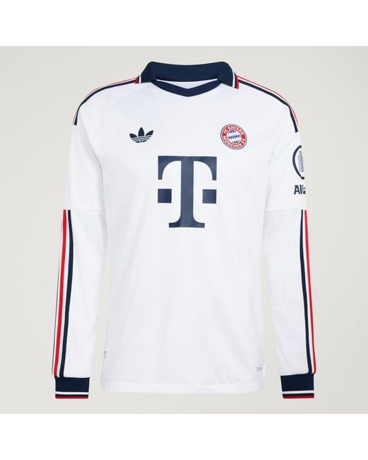 Adidas Blue Fc Bayern 26/27 Away Authentic Jersey Longsleeve for men