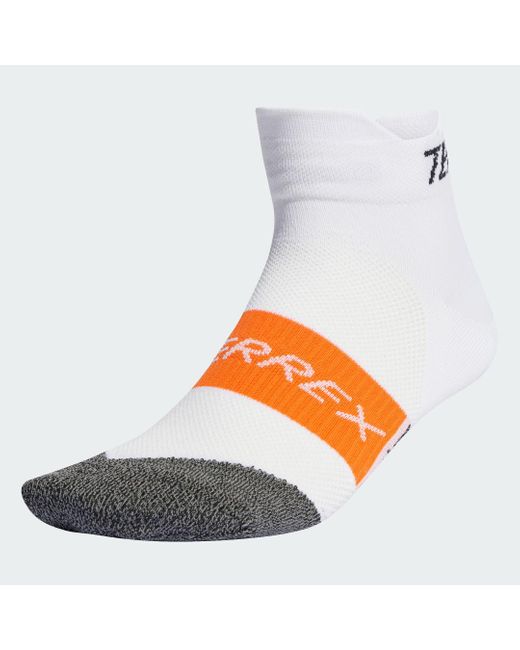 Adidas White Terrex Heat.rdy Trail Running Speed Ankle Socks