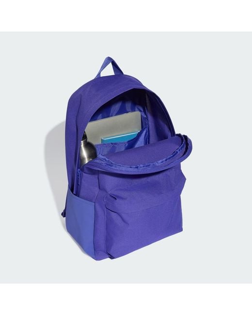 Adidas Blue Classic 3 Bar Logo Backpack
