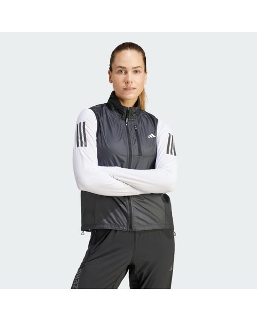 Adidas Own The Run Bodywarmer in het Gray