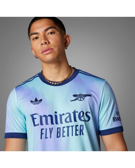 Adidas Blue Arsenal 24/25 Third Jersey for men