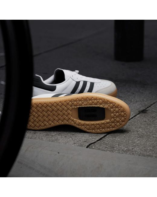 Adidas White Velosamba Leather Fahrradschuh