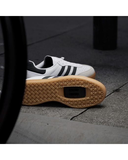 Adidas White Velosamba Leather Shoes