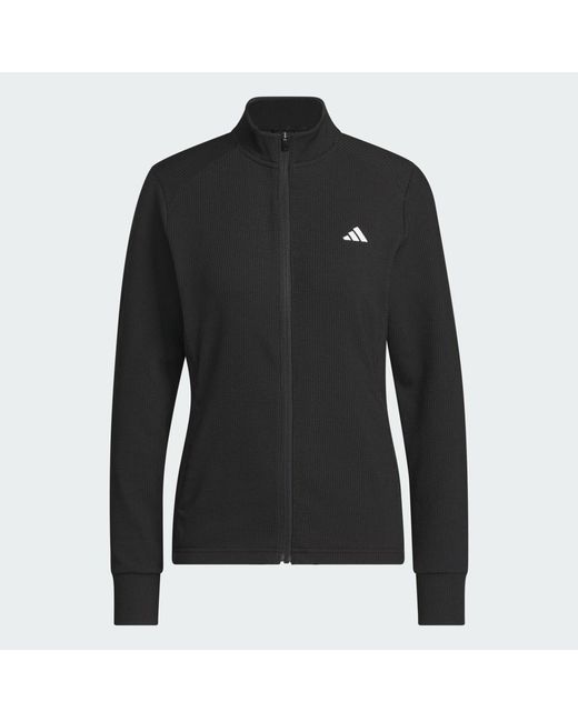 Adidas Black Performance Texture Full Zip Jacket