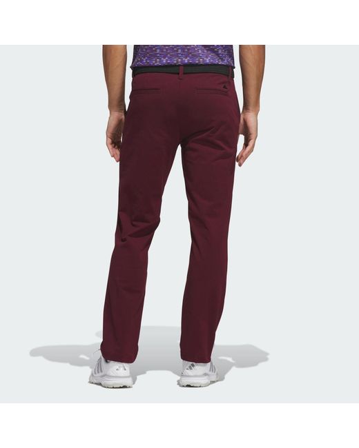 Adidas Red Ultimate365+ Twistknit Climawarm Regular Straight Fit Pant for men