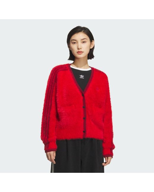 Adidas Red Crafted Cardigan