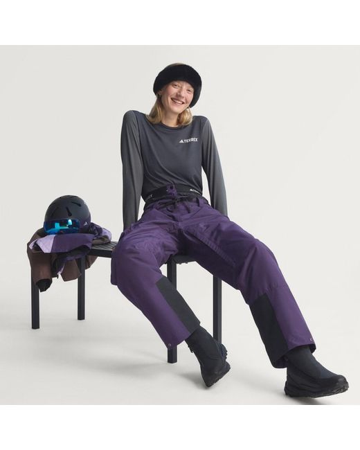 Adidas Purple Terrex Xploric 2 Layer Insulated Climaproof Tracksuit Bottoms