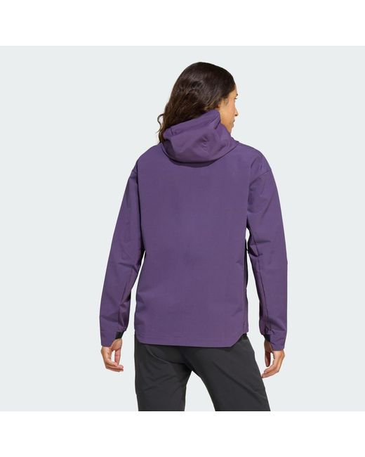 Adidas Purple Terrex Multi Softshell Jacket