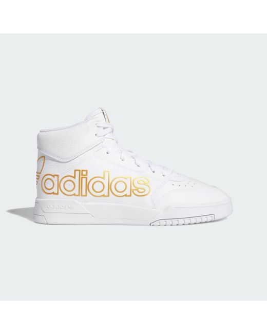 Adidas White Drop Step Xl Shoes for men