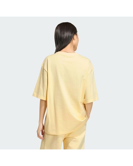 Adidas Originals Yellow Essentials Boyfriend T-Shirt