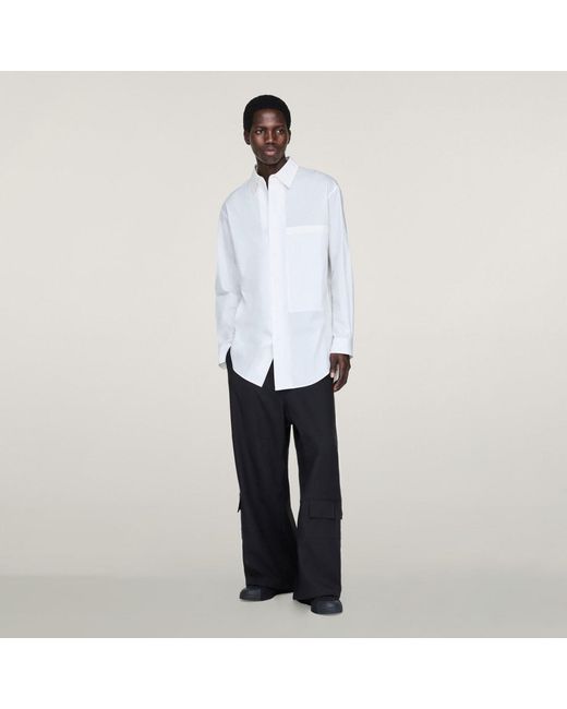 Adidas White Y-3 Sporty Cotton Shirt