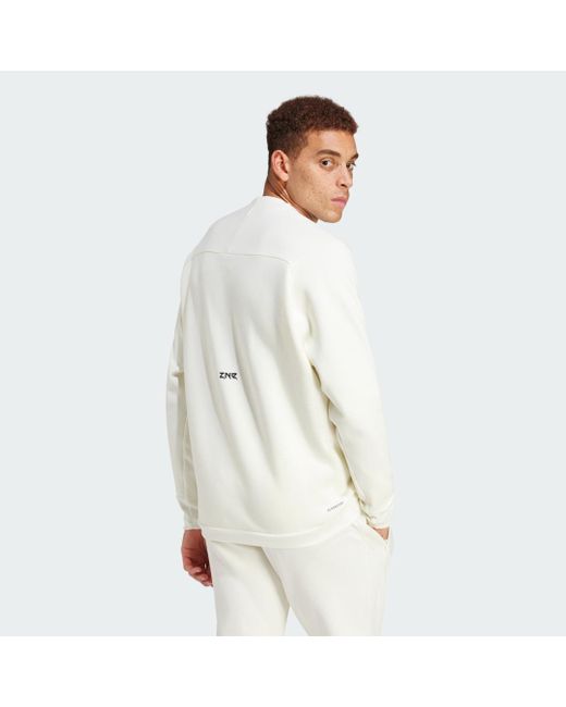 Felpa Z.N.E. Premium di Adidas in White da Uomo