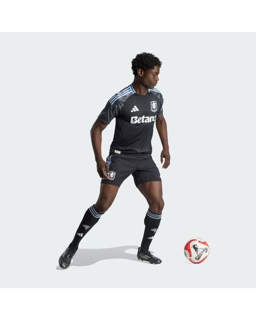 Adidas Black Aston Villa Fc 25/26 Away Authentic Jersey for men