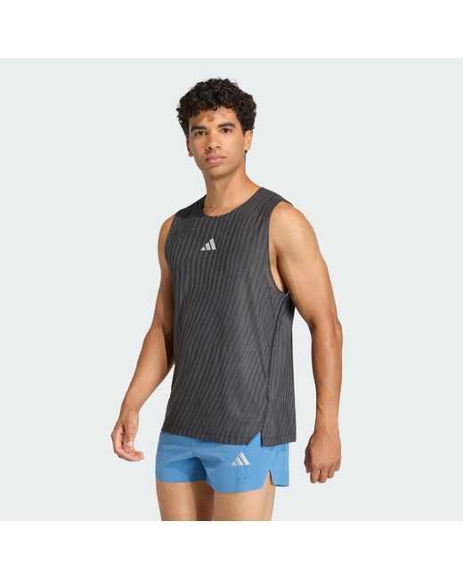 Adidas Blue Adi365 Climacool+ Engineered Tank for men