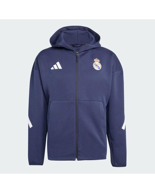 Real Madrid Adidas Z.N.E. Anthem di Adidas Originals in Blue da Uomo