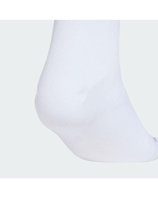 Adidas White Running Message Crew Socks