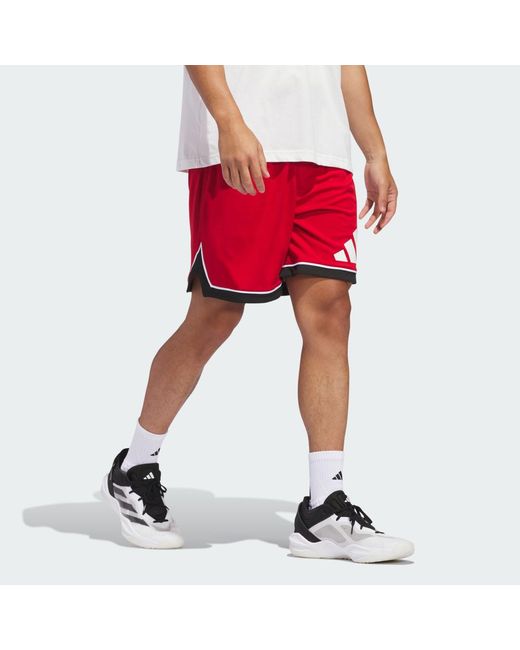 Adidas Red Basketball Badge Of Sport Shorts for men