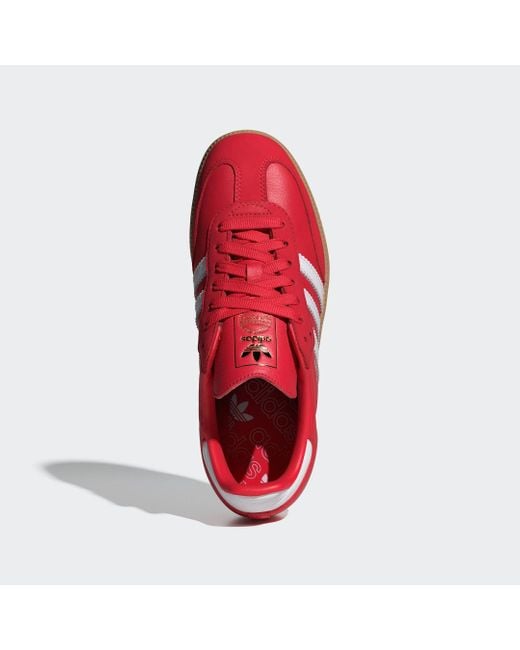 Adidas Red Samba Og Shoes