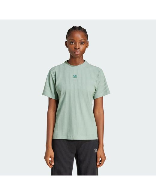 Adidas Green Essentials Wide Rib Tee